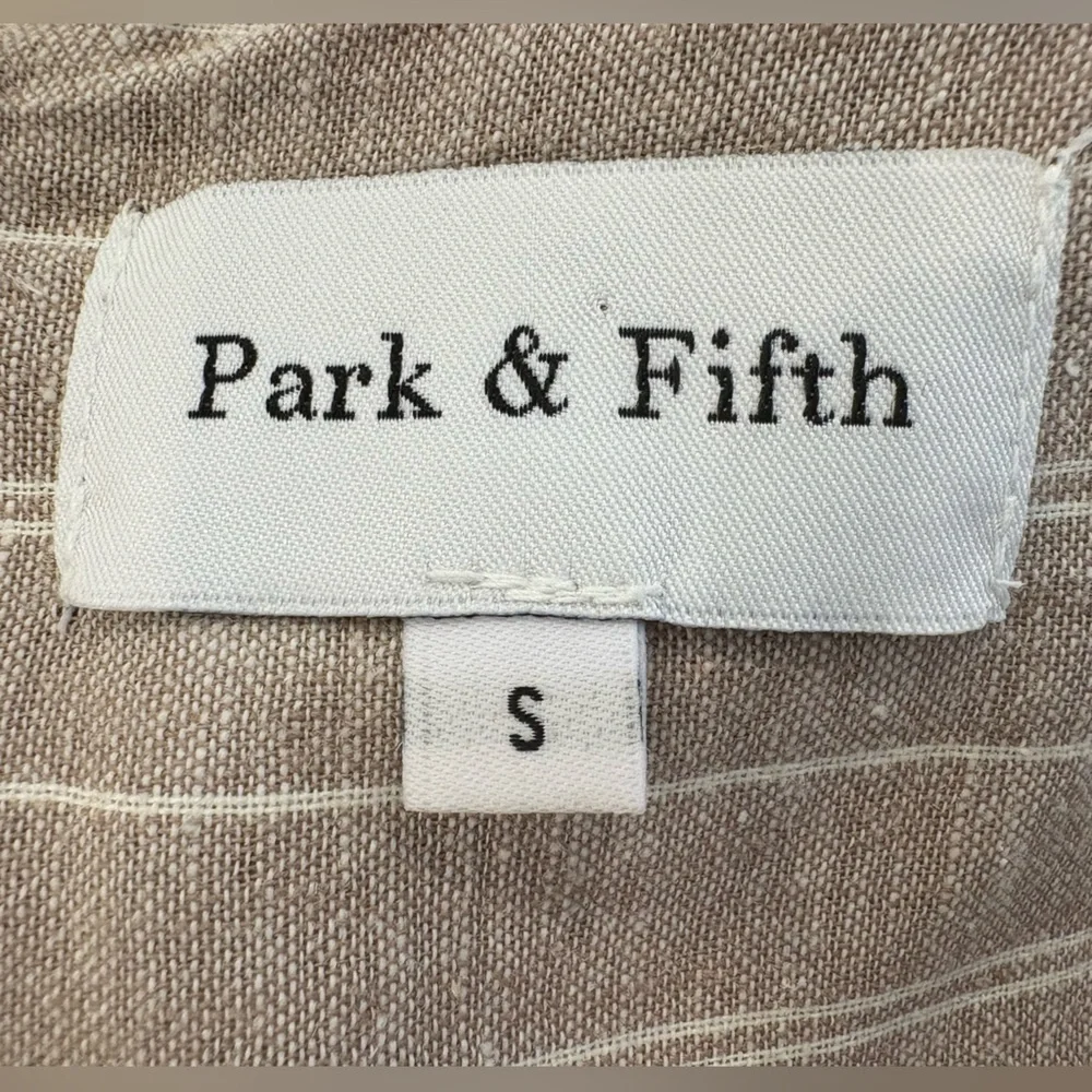 Park & Fifth Beige Striped Maxi Dress - Picture 4 of 5